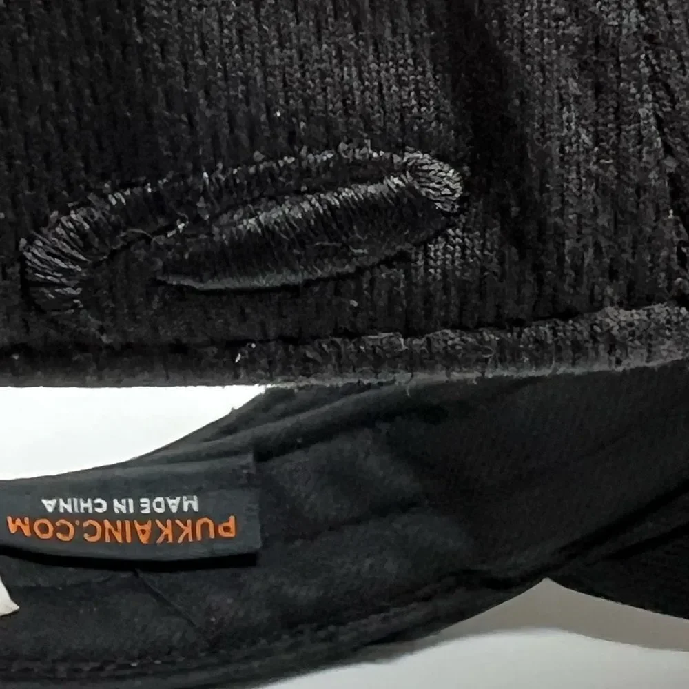 Sean John Flex Fit Black Visor Unisex One size Adult